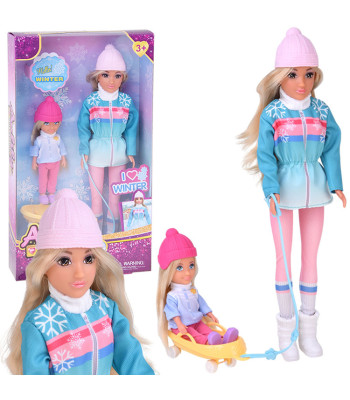 Anlily žieminis lėlių rinkinys su rogutėmis, ZA6632