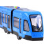 Mėlynas šarnyrinis tramvajus su šviesos ir garso efektais, 45 cm, ZA3834