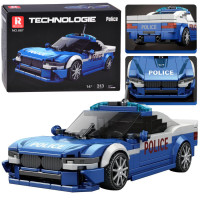 Konstravimo kaladėlės – sportinis policijos automobilis, 313 detalių, ZA6433