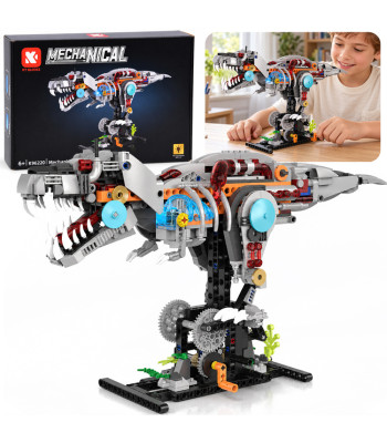 Techninis konstruktorius „Sukurk mechaninį dinozaurą T-Rex“, 730 dalių, ZA6375