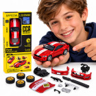 Licencijuotas metalinis automobilio modelis su tuningo priedais, raudonas, Ford Mustang GT 2018, ZA6458, 1:42