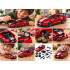 Licencijuotas metalinis automobilio modelis su tuningo priedais, raudonas, Ford Mustang GT 2018, ZA6458, 1:42