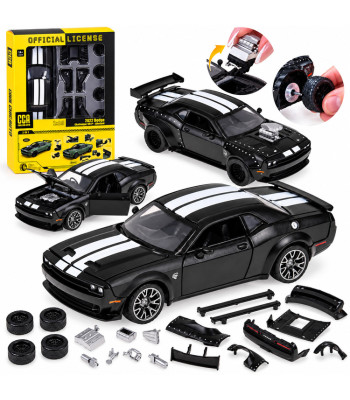 Licencijuotas metalinis automobilio modelis „Dodge Challenger SRT Hellcat“ su tiuningo rinkiniu, 1:36, ZA6459