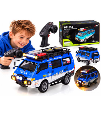 Nuotoliniu būdu valdomas bekelės automobilis Mitsubishi Delica, RC0805, 1:24