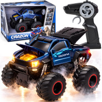 Nuotoliniu būdu valdomas Crazon 4x4 monster truck su dūmų efektu, 1:16, RC0785