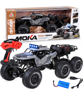 Nuotoliniu būdu valdomas bekelės automobilis „Rock Crawler UTV Buggy“, RC0800, 6x4, 1:8, 66 × 30 × 28 cm