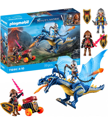 Playmobil Novelmore rinkinys su drakonu, riteriais ir šaudykla, 39 dalių, 71644 (ZA6738)