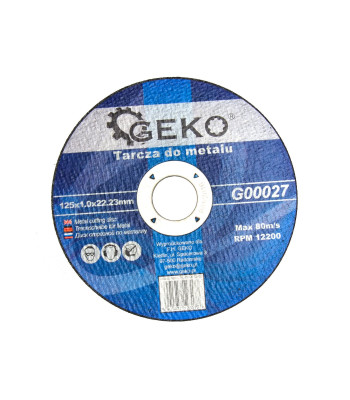 Metalo pjovimo diskas GEKO, 125x1.0 (10/50/400)