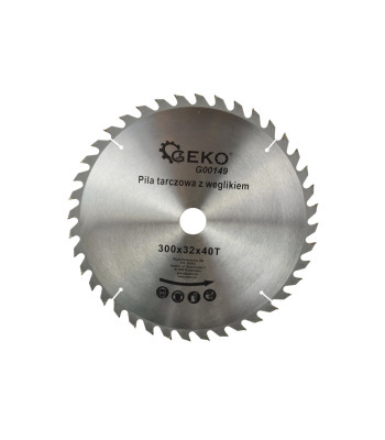 Medienos pjovimo diskas su kietmetalio dantukais 300x32x40T(20)
