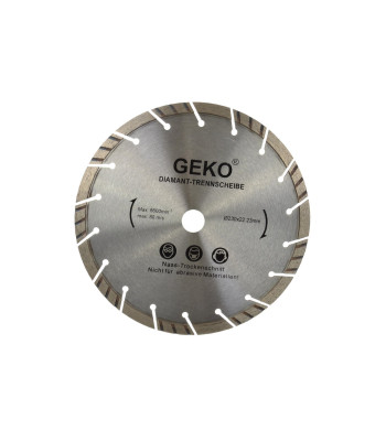 Segmentinis deimantinis diskas, pilkas, lazerinis (25), 230 mm