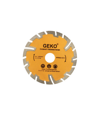 Segmentinis deimantinis pjovimo diskas giliam pjovimui GEKO 125 mm