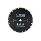 Segmentinis deimantinis pjovimo diskas, juodas (10), L-TECH, 300x8x25,4mm