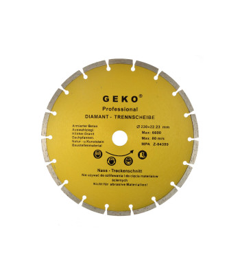 Segmentinis deimantinis diskas GEKO, 230 mm