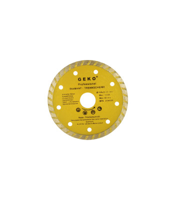 Turbo deimantinis pjovimo diskas GEKO, 115 mm