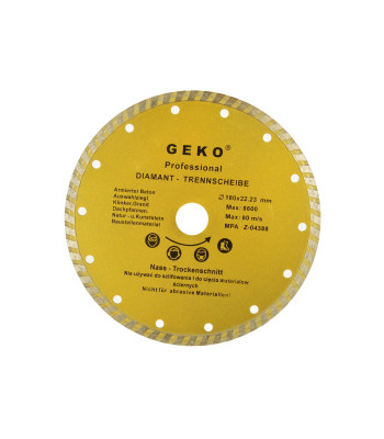 Turbo deimantinis diskas GEKO, 180 mm