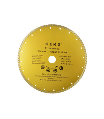 Turbo deimantinis pjovimo diskas GEKO (10) 300x8x32mm