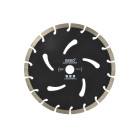 Segmentinis deimantinis pjovimo diskas, juodas, GEKO(25), 230x22,2x10 mm