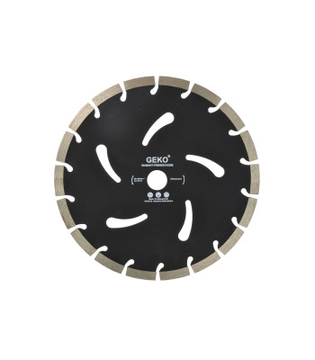 Segmentinis deimantinis pjovimo diskas, juodas, GEKO(25), 230x22,2x10 mm