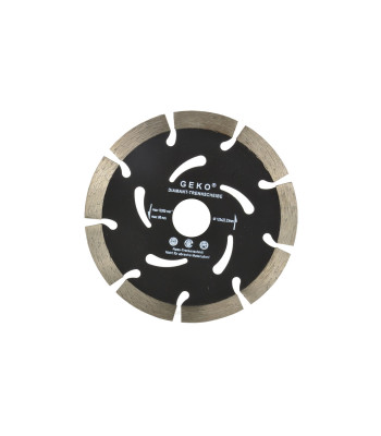 Segmentinis deimantinis pjovimo diskas, juodas, GEKO (100), 125 mm x 10 mm