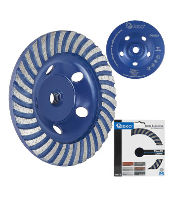 Deimantinis šlifavimo diskas turbo GEKO 125 mm M14