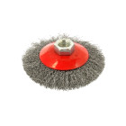Šoninis besisukantis vielinis šepetys, gofruota plieninė viela 100mm M14 (60)