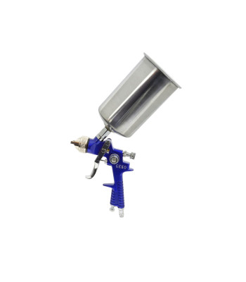 PROFI HVLP mini dažymo pistoletas su metaliniu bakeliu, 1000 ml