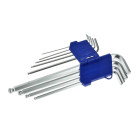 Šešiakampių raktų komplektas Geko, 9 vnt., 1,5–10 mm, 230 mm (5/40)