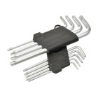 Raktų komplektas TORX, 9 dalių, T10–T50, 190mm (10/40)