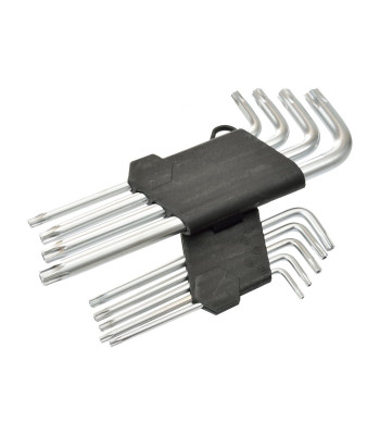 Raktų komplektas TORX, 9 dalių, T10–T50, 190mm (10/40)