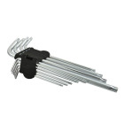 TORX raktų komplektas GEKO, 9 dalių, T15–T55, 260mm