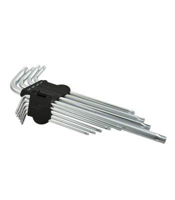 TORX raktų komplektas GEKO, 9 dalių, T15–T55, 260mm