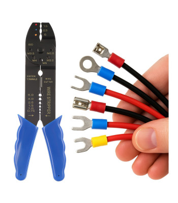 Užspaudimo replės neizoliuotoms jungtims 0,5–5 mm², 8"