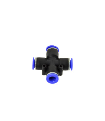 Automatinė kryžminė pneumatinės žarnos jungtis PU/PE 6mm (25/50/500)