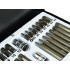 TORX, SPLINE ir HEX antgalių rinkinys su metaline dėžute, CrV, 40 vnt.