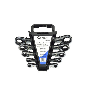 Žiedinių veržliarakčių su terkšle rinkinys, 5 vnt., CrV plienas, 6–22 mm (5/20)