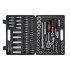 Galvučių raktų ir antgalių rinkinys, torx, 108 dalių, 1/4", 1/2", H tipo
