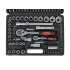Galvučių raktų ir antgalių rinkinys, torx, 108 dalių, 1/4", 1/2", H tipo