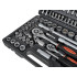 Galvučių raktų ir antgalių rinkinys, torx, 108 dalių, 1/4", 1/2", H tipo