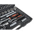 Galvučių raktų ir antgalių rinkinys, torx, 108 dalių, 1/4", 1/2", H tipo