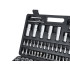 Galvučių raktų ir antgalių rinkinys, torx, 108 dalių, 1/4", 1/2", H tipo
