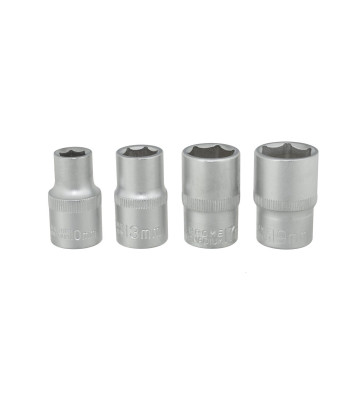 Galvučių komplektas (20), 4 dalių, 1/2", 10–13–17–19 mm