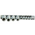Torx galvučių komplektas su laikymo juosta GEKO, 9 vnt., E4–E16, 1/4" ir 1/2"