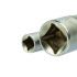 Torx galvučių komplektas su laikymo juosta GEKO, 9 vnt., E4–E16, 1/4" ir 1/2"