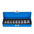 TORX galvučių komplektas GEKO metaliniame dėkle – 9 dalių, E10–E24, 1/2″