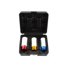 Smūginių galvučių komplektas aliuminio ratlankiams 3 vnt. 17 mm, 19 mm, 21 mm (10/20)