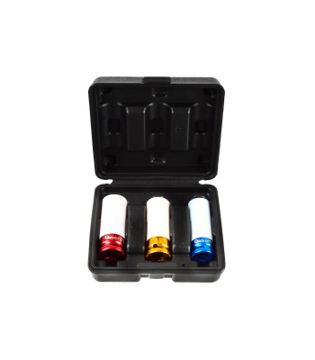 Smūginių galvučių komplektas aliuminio ratlankiams 3 vnt. 17 mm, 19 mm, 21 mm (10/20)
