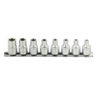 Torx galvučių rinkinys, 8 vnt., CRV (5/20), 3/8