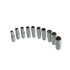 Ilgų 1/2" šešiakampių galvučių komplektas, 10 vnt., 10–24 mm