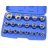 19 dalių dvylikampių galvučių rinkinys su plastikiniu lagaminėliu, Gear Lock, 8–32 mm