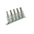TORX antgalių rinkinys CRV, 5 dalių, T25–T50, 3/8″ (10/30)